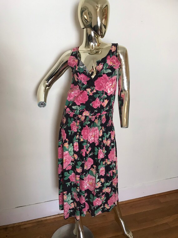 Vintage Floral Dress - image 8