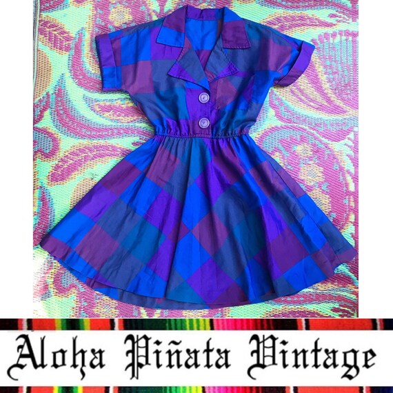 Vintage Plaid Dress