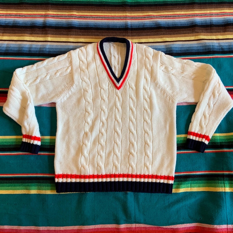 Vintage Tennis knitted sweater