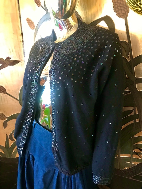 Vintage Sequin Cardigan