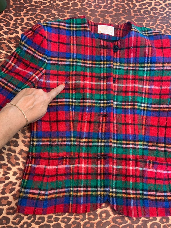 Vintage Plaid Pendleton Wool Jacket - image 4