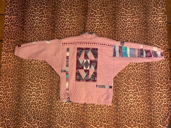 Vintage Quilted patchwork puff jacket - image 3