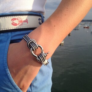 Sailwinds Nautical Rope Bracelet Blue Windjammer Bracelet for Sailors, Surfers, Kayakers and Other Ocean Sports & Beach Enthusiasts image 2
