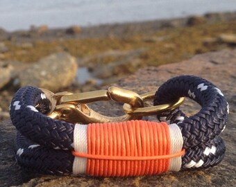 Sailwinds Nautical Rope Bracelet - Coastal Collection - Nautical Inspired Authentic Rope Bracelet Hand-crafted in Maine