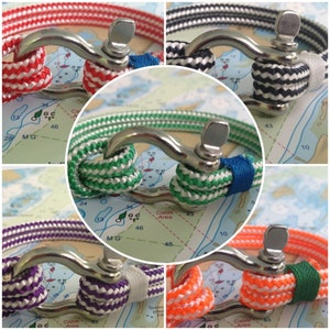 Sailwinds Nautical Rope Bracelet Blue Windjammer Bracelet for Sailors, Surfers, Kayakers and Other Ocean Sports & Beach Enthusiasts image 3