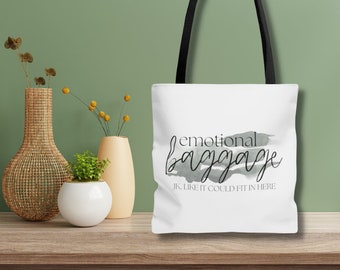 Emotional Baggage Tote, Mom Life Gifts, Funny Tote Bag for Women, Cute Tote Bag, Birthday Gifts for Best Friend