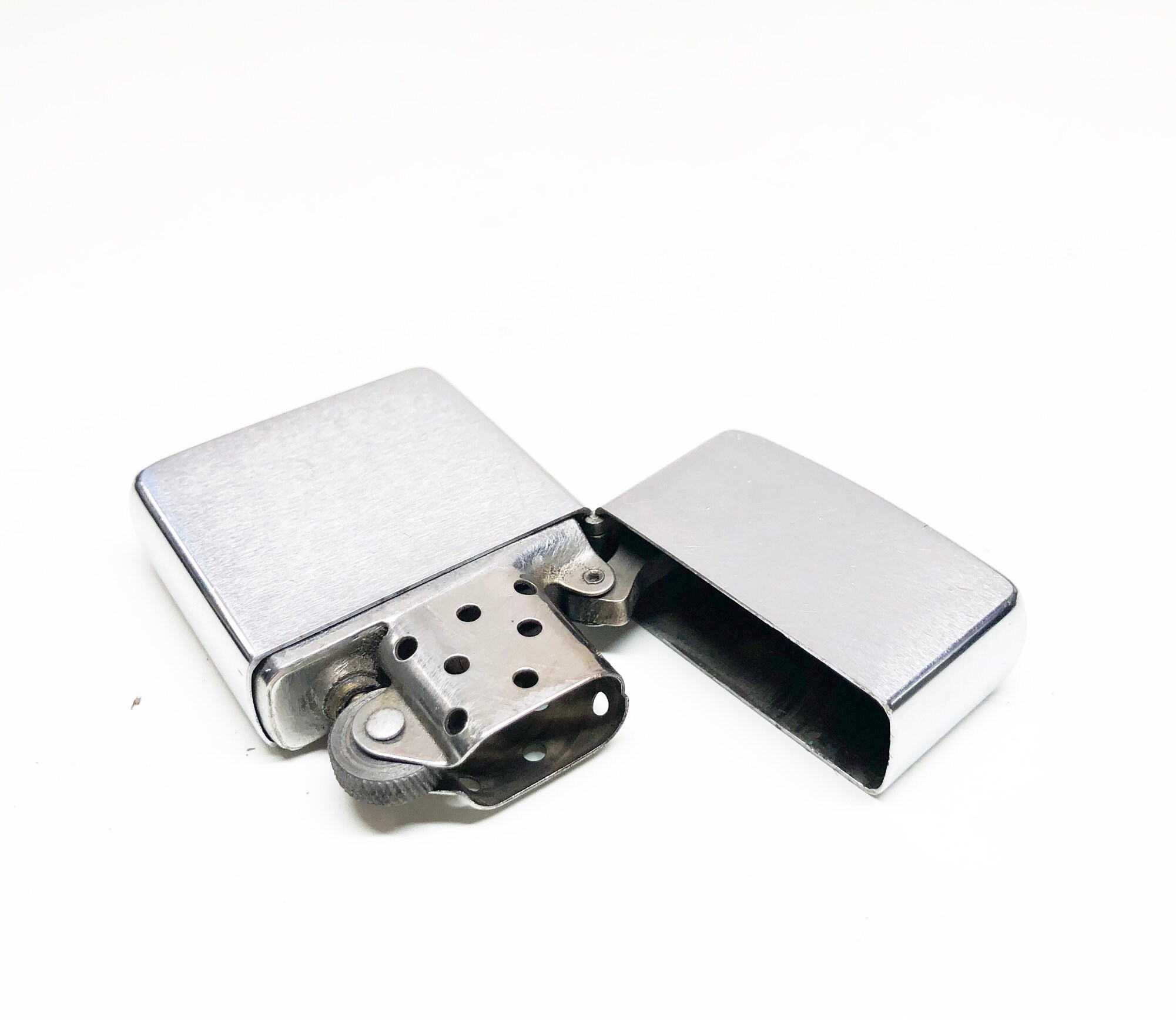 1969 Zippo Lighter Working 1969 Brushed Chrome Old Bradford, NJ