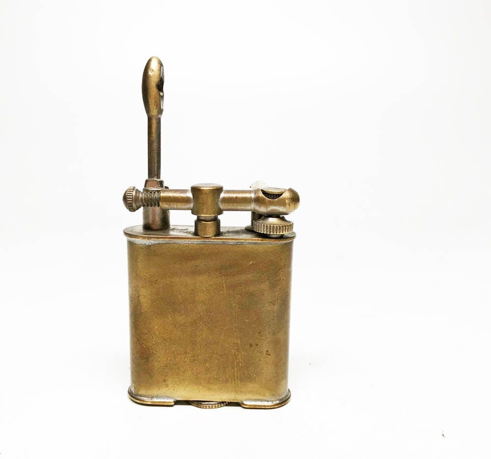 Working 1920s Lift Arm Vintage Lighter Brass Pollak Antique Lighter