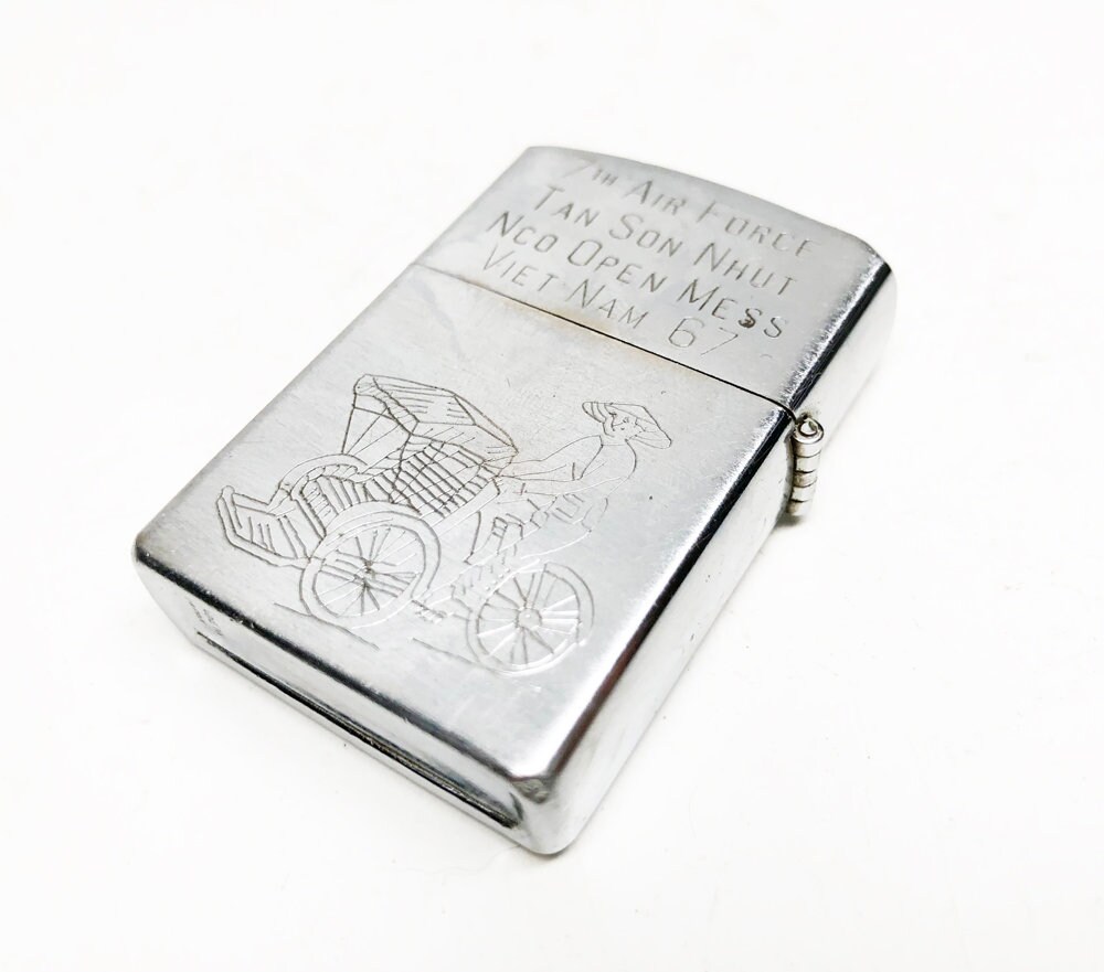 WORKING VIETNAM LIGHTER 1967 7th Air Force Tan Son Nhut Nco Open Mess