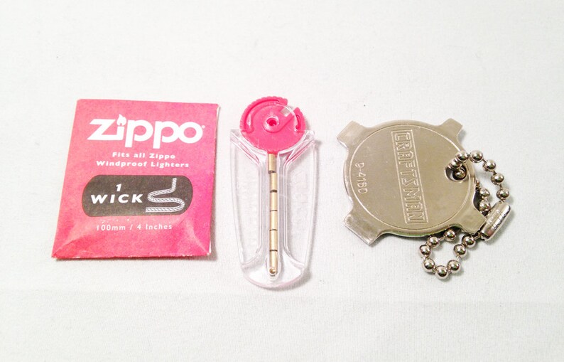 LIGHTER REPAIR KIT 1 Zippo Wick 1 Pack of Zippo Flints Etsy