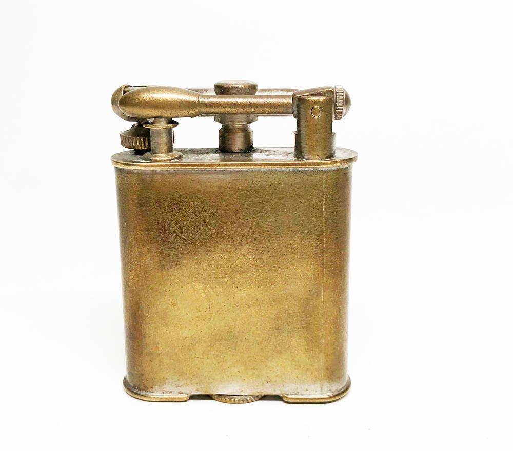 Working 1920s Lift Arm Vintage Lighter Brass Pollak Antique Lighter