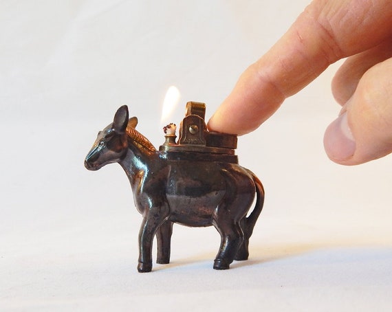 Vintage Amico Imports GOP Donkey Lighter 1964