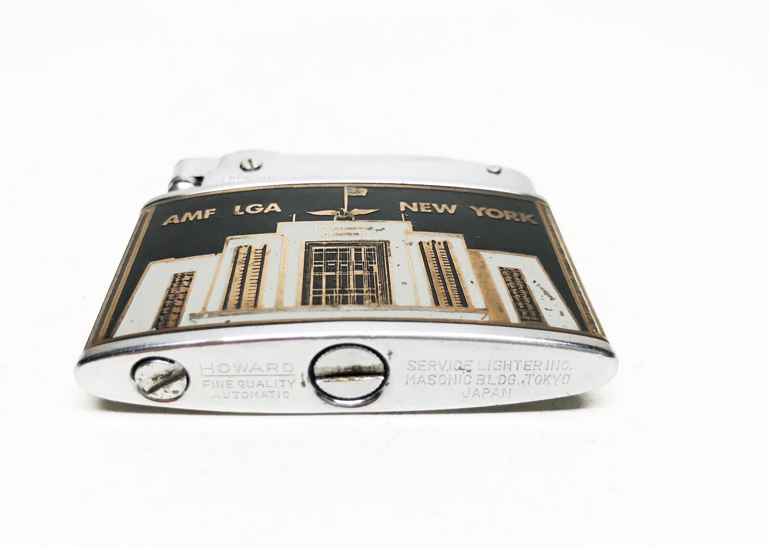 La Guardia Airport Lighter Working 1950s NYC LGA Air Port Mid Century