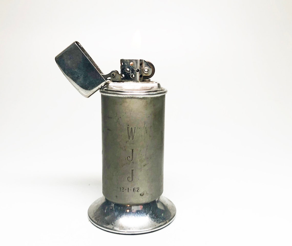 ZIPPO MODERNE LIGHTER Working 1960s Satin Finish Zippo Table Etsy