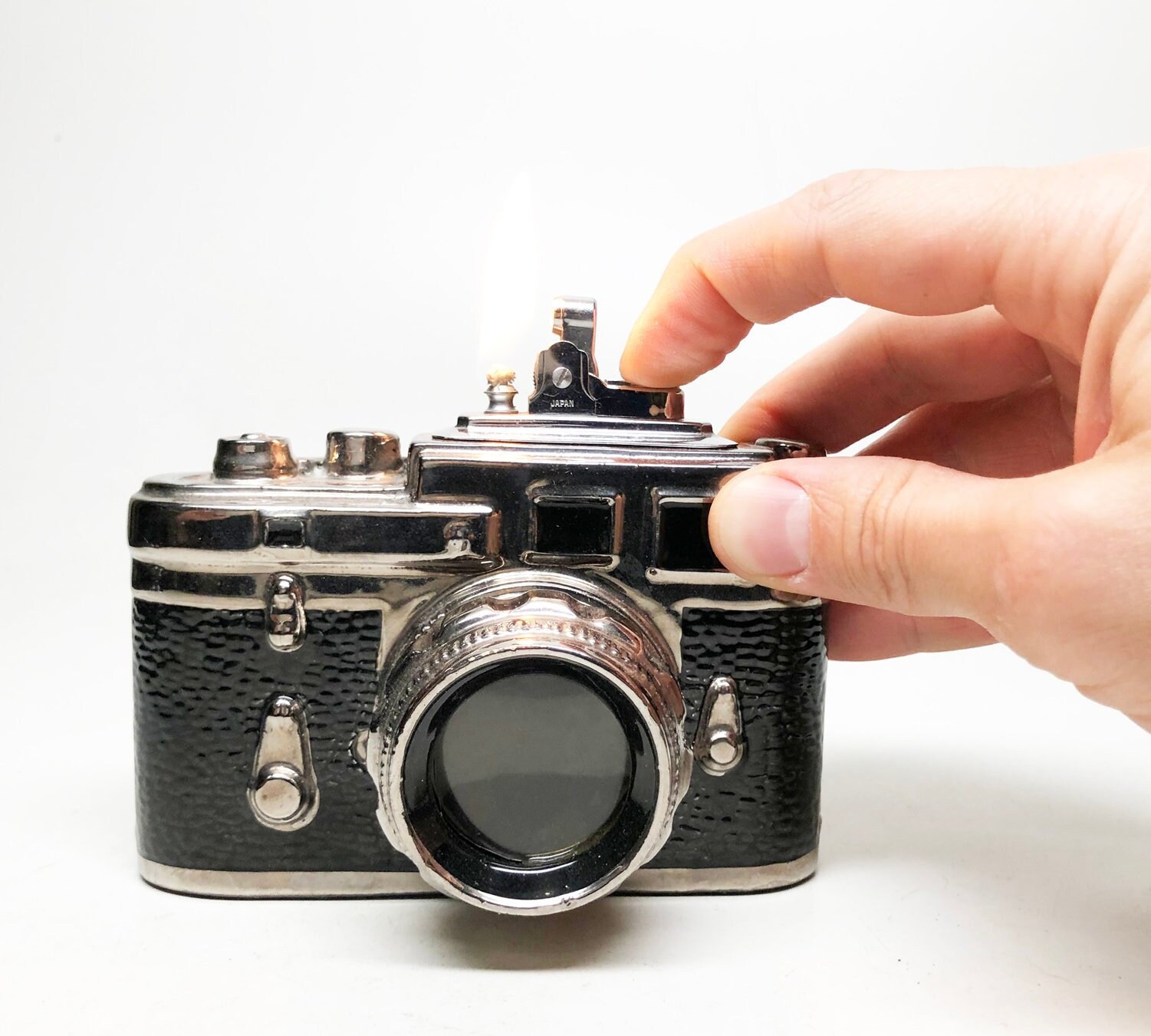 VINTAGE CAMERA LIGHTER Working Occupied Japan Porcelain Ceramic