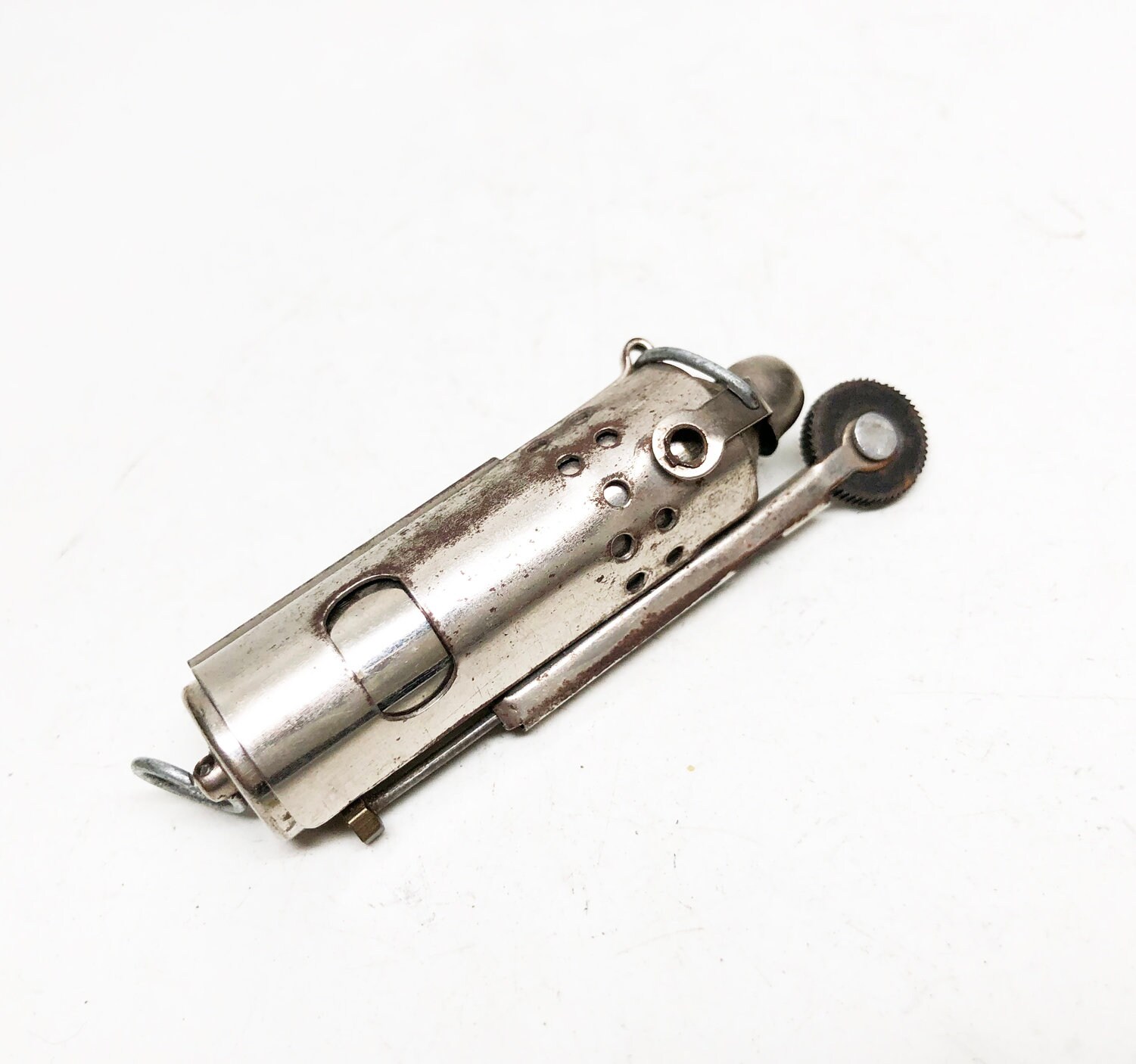 Occupied Japan Trench Lighter Working Vintage Old 1950's Trench Style