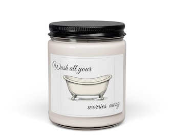 Clawfoot Bathtub  soy candle | Wash All Your Worries Away jar candle