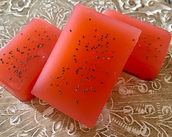 Watermelon Glycerin Soap Bars, Exfoliating, Moisturizing, Sensitive Skin Care