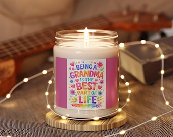 Grandma Scented Soy Candle, 9oz, Clean Burn, 50-60 Hour Burn Time