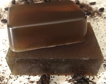 All Natural Coffee Scented Glycerin Soap Bars, Nourishing Dry Sensitive Skin
