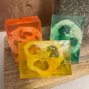 Loofah Soap, all natural exfoliating Soap bars
