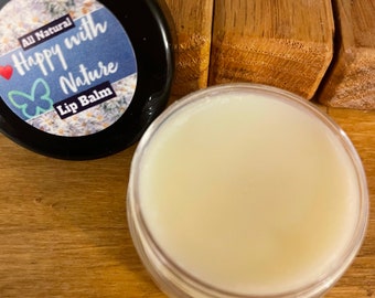 All Natural Beeswax Lip Balm, Dry Lip Therapy, Sensitive Skin Treatment
