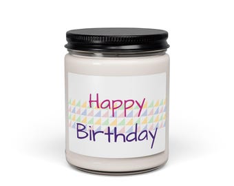 Happy Birthday Candle | Scented Soy 9oz