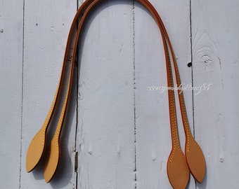 1 paio di manici di ricambio in vera pelle per borse Neverfull PM MM GM