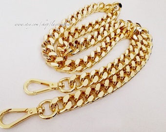 1 pc Golden Chain Strap Handle Replacement Bag Purse Strap Cross body Replace strap