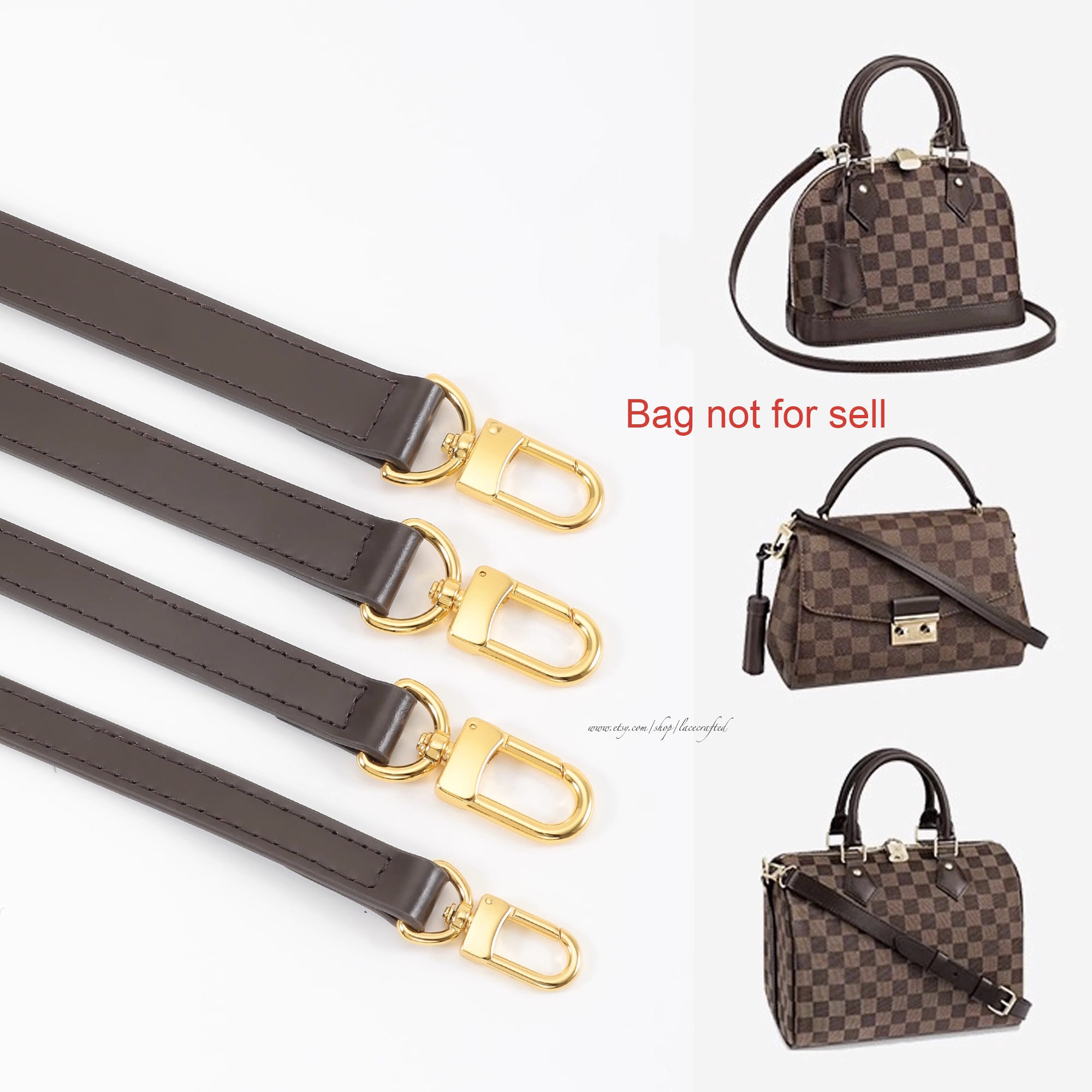 WUTA Genuine Leather Bag Strap Women Handbag Straps for LV Speedy