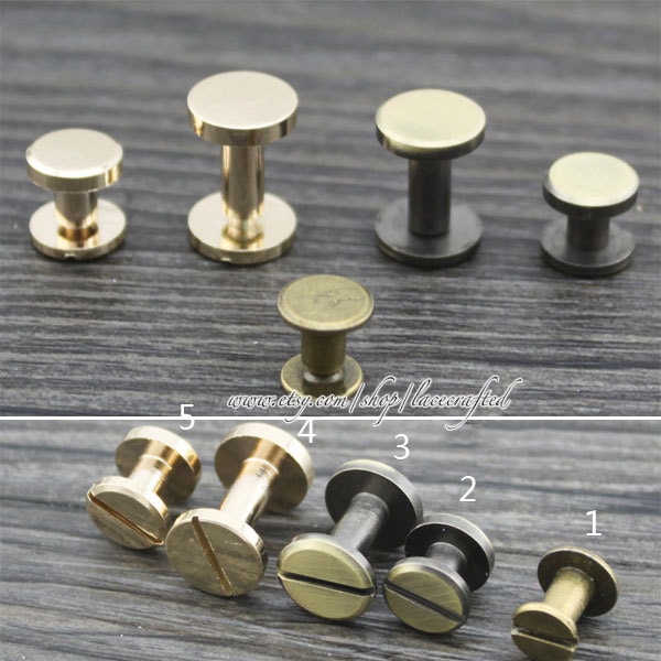 10 Sets 11x10mm  9x5mm Anti brass Broze Brushed Brass golden copper Belt screws rivets Chicago screw/ Concho screw