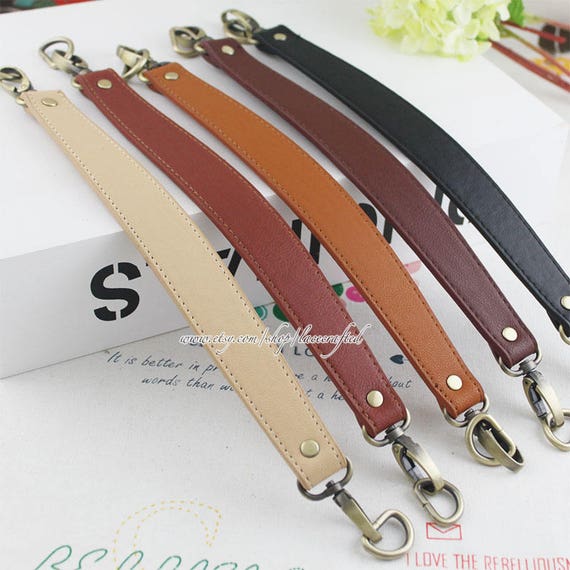 1pc Replacement Purse Handle Shoulder Bag Handle Bag Leather Strap Purse  Leather Strap Bag Handle Leather With Bronze Clasp Handle 
