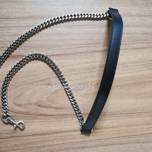 1 Stück 8mm 10mm Breite Silber Kette aus echtem Leder Strap Griff Ersatz Tasche Geldbörse Strap Cross Körper Ersetzen Riemen YY