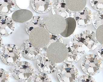 1440pcs Clear Crystal Flat Back Round Crystal Rhinestones Flatback Rhinestone Crystals Glass beads 1mm 2mm 3mm 4mm 5mm 6mm 7mm