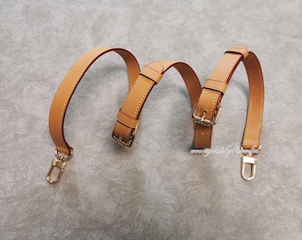 Three Segment Combination Vachetta Leather Crossbody Strap For Speedy Alma Graceful Monogram Multipass Noe Side Trunk