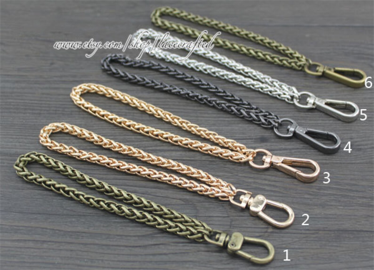 2pcs 1820cm Length 7mm Width Metal Chains Purse Handles Etsy
