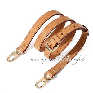 OULARIO Solid Black Leather Bandouliere Strap for Keep All 45 50 55 Speedy 40 Luggage Leather Strap