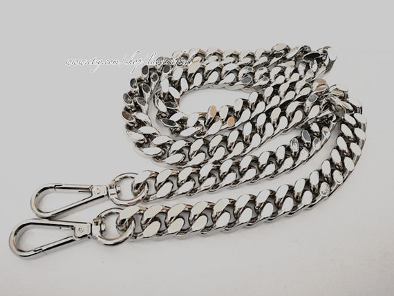 1 Pc Silver Chain Strap Handle Replacement Bag Purse Strap Cross Body Replace Strap Etsy Canada