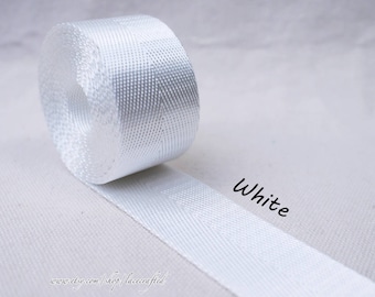 5meter 1 inch/25mm width White Nylon webbing colorfully key fob webbing bag strap purse strap Nylon Belt Handle