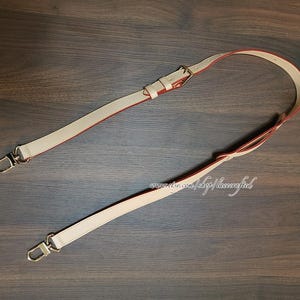 1 pc 120cm/47&quot; length Black Coffee Primary Adjustable Genuine Leather Speedy Replace Strap Alma bb Damier Graphite Stamps L