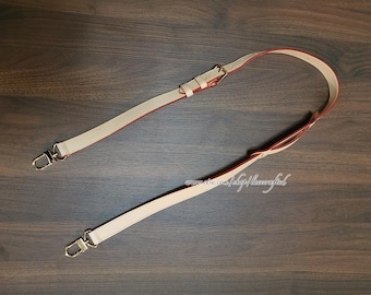 1 pc 120cm/47" length Black Coffee Primary Adjustable Genuine Leather Speedy Replace Strap Alma bb Damier Graphite Stamps L