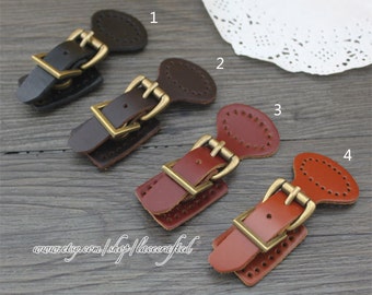 1pc Real Leather Buckles With Magnetic Snap ,Handbag Leather Buckle for Bag making