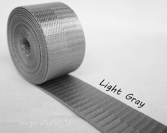 5meter 1 inch/25mm width Light gray Nylon webbing colorfully key fob webbing bag strap purse strap Nylon Belt Handle