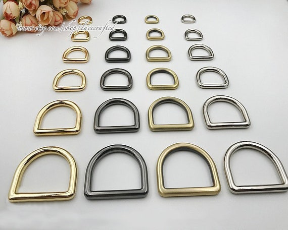 10 Pcs 1.2cm 1.5cm 2.0cm 3.2cm 3.8cm Silvery Brushed Brass