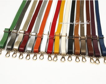 1 pc 130cm length 1.8cm width Adjustable Genuine Leather Strap Belt Replacement Bag Purse Strap Cross body Replace strap