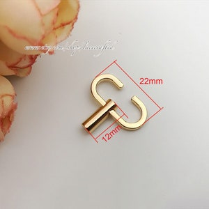 10pcs Light Golden Brushed brass Silvery Gunmetal Bag Chain Adjuster Buckle Bag Adjuster Buckle Chain Elastic Buckle Chain Shorten Buckle