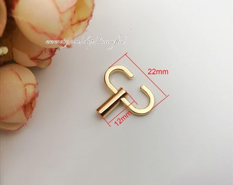 10pcs Light Golden Brushed brass Silvery Gunmetal Bag Chain Adjuster Buckle Bag Adjuster Buckle Chain Elastic Buckle Chain Shorten Buckle