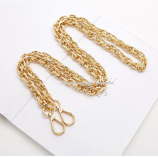 1 pc 11mm Width Golden Chain small shoulder bag Replacement Bag Purse Chain Strap Cross body Replace strap g
