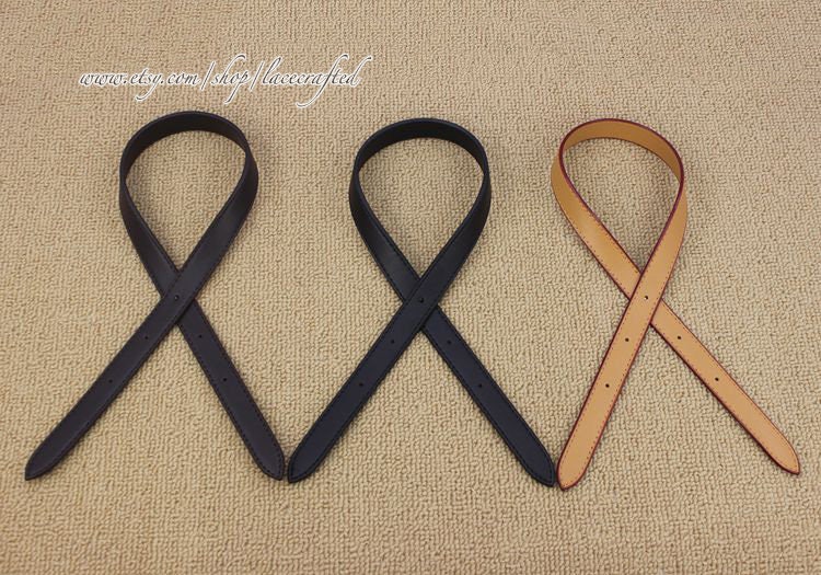 1 Pair Black Beige Apricot Off-white Adjustable Removable Leather Handle Purse Louis Vuitton Replacement handle PU Leather Bag Handles