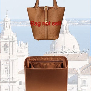 Inserto organizador de bolso para ella. Picotin Bolsa Monedero Insertar Bolsa Almacenamiento Bolso Insertar Monedero Almacenamiento Bolso Almacenamiento Bolsa Liner